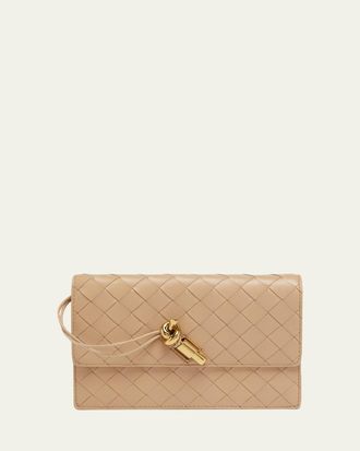 Bottega Veneta Andiamo Leather Chain Pouch Bag