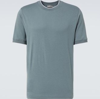 Canali T-shirt in jersey di misto cotone