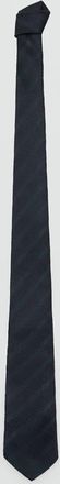 Mango Cravatta 100% seta righe microtexture navy - Uomo - Taglia unica - MANGO MAN