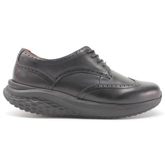 Mbt Oxford Wing Tip 702950 Leather Mens Lace Up Shoes - Black - Size:UK 10.5