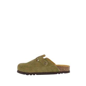 Scholl Fae Mules - Dames - Slip ons - Groen - 38 EU - Leer - Schoenen