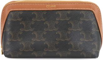 Celine Brown Pvc Leather Pouch (Pre-Owned)
