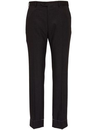 Brioni straight-leg tailored wool trousers - Grey