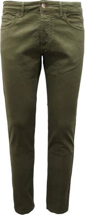 Entre Amis Groene Denim Broek - Heren - Slim Fit Jeans - Groen - W30 - Denim - Jeans