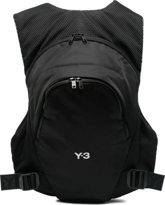 Yohji Yamamoto Zaino con stampa - Nero