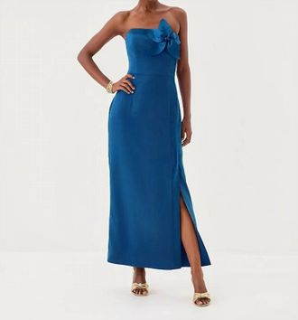 Lilly Pulitzer Anasophia Maxi Dress In Starlight Navy