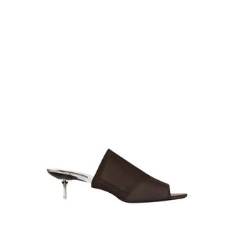 Courr&egrave;ges Heeled Mules - Dames - Muiltjes - Bruin - 39 EU - Schoenen