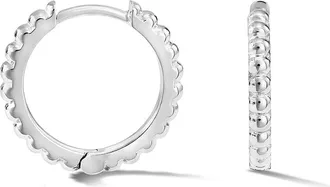 Dower & Hall Medium Dotty Huggie Hoops in Sterling Silver at Nordstrom
