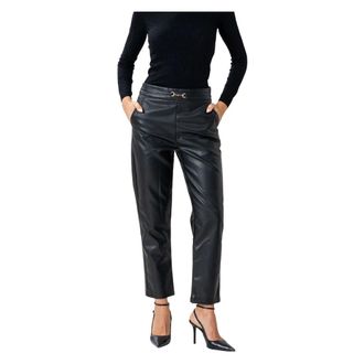 Kocca Slim-fit Trousers, female, Black, L, Ecopelle Ararurax Trousers