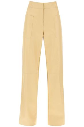 Stella McCartney Vegan Leather Wide Leg Pants