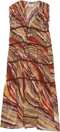 Muller Of Yoshiokubo Abito con motivo astratto - Rosso