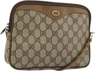 Gucci Pre-owned Cross Body Bags, female, Beige, Size: ONE SIZE Pre-owned Vintage Shoulder Bag