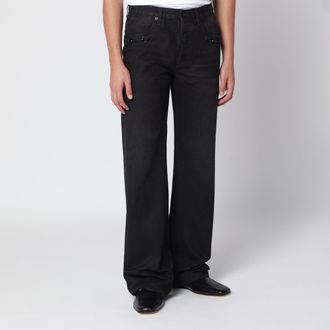 Gucci Jeans flare marrone con Morsetto in denim