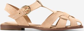 Cole Haan Womens Rosette Fisherman Sandals - Beige Size 10.5