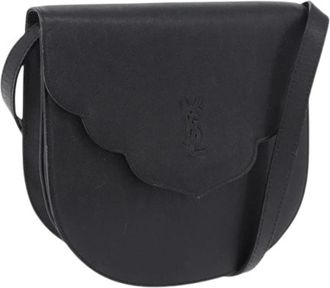 Saint Laurent Pre-owned Vintage Shoulder Bag - Dames - Vintage Schoudertas - Zwart - ONE Size - Leer - Vintage