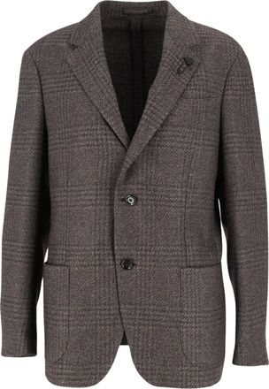 Lardini Roma Prince Of Wales Check Blazer