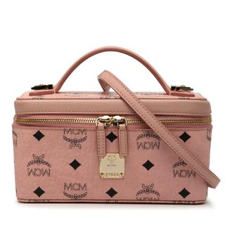 MCM Pre-owned MCM Mini Visetos Coated Canvas Rockstar Vanity Case Ladies 2W46RA7WGPMWS3MQ