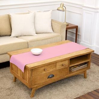 Solino Home Linen Table Runner for Dining Table, Holiday and Everyday Table Decor - Fete in Pink Lemonade at Nordstrom, Size Xx-Small