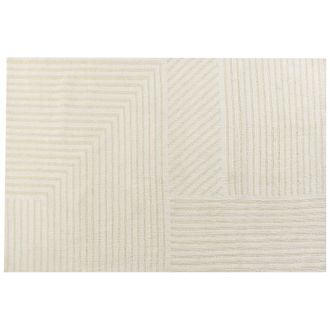 Beliani Beliani - Alfombra De Sal&oacute;n Hecha De Lana Con Estilo Moderno Beige 200 X 300 Cm Abegum