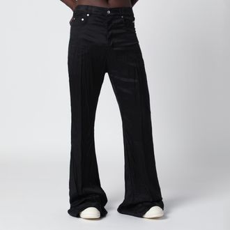 Rick Owens Jeans Bolan Bootcut neri in twill di cupro