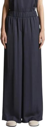 PESERICO Wijde broek - Dames - Wijde Broeken - Blauw - 2XS - Broeken