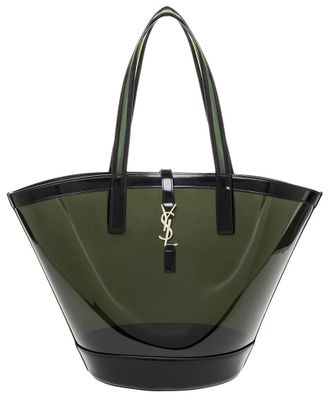 Saint Laurent Cassandre Panier Medium Vinyl Tote