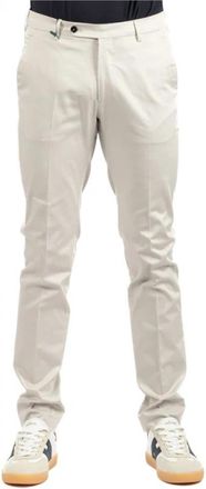 Berwich Stijlvolle Herenbroek - Heren - Slim Fit Broeken - Beige - 2XL - Broeken