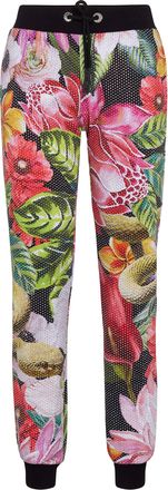 Philipp Plein Jogging Trousers Flowers