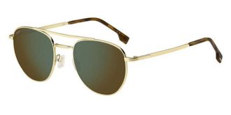BOSS Boss 1631/S J5G/MT Mens Sunglasses Gold Size 53