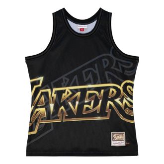 Mitchell & Ness x NBA Los Angeles Lakers Big Face 4.0 Tank Black Gold TMTK1258-LALYYPPPBLCK