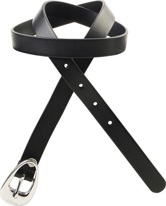 HUGO BOSS Lederg&uuml;rtel HUGO Jaina Sz20, Damen, Gr. 100, schwarz 001, Leder, unifarben, G&uuml;rtel Lederg&uuml;rtel, mit Logopr&auml;gung