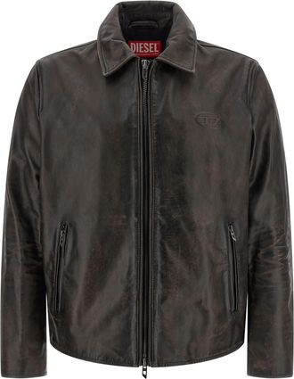 Diesel Cowhide Leather Mens Jacket
