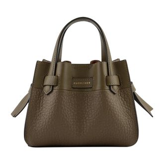 Pourchet Tassen, Dames, Groen, ONE Size, Leer, Blossom Nano