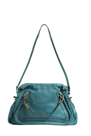Chlo&eacute; Paraty Bag in Aquamarine Womens Leather (Pre-Owned)
