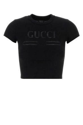 Gucci Black Logo Crew Neck T-Shirt