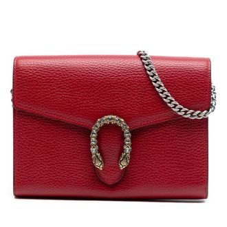 Gucci Tweedehands Leren Dionysus Wallet On Chain