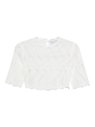 Raquel Diniz Top in white lace