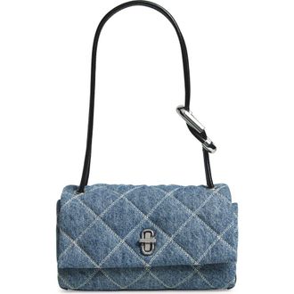 Marc Jacobs The Mini Dual Diamond Quilted Denim Shoulder Bag in Light Wash Indigo at Nordstrom Rack