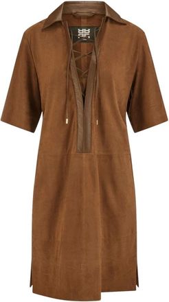 Riani Kleedjes, Dames, Bruin, L, Shirt Dress
