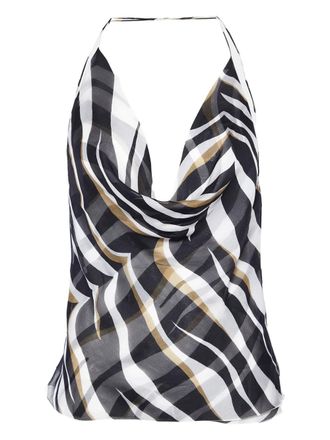 Valentino Garavani zebra-print top - Black