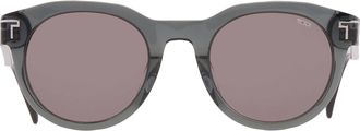 Tumi Grey Oval Unisex Sunglasses STU509 0804 50