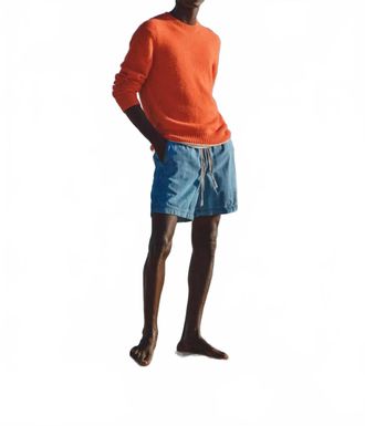 Orlebar Brown Lorca Alpaca Merino Sweater In Tiger Lily