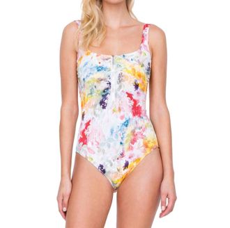 Gottex One Piece Swimsuit In Got Aquarelle Yellow