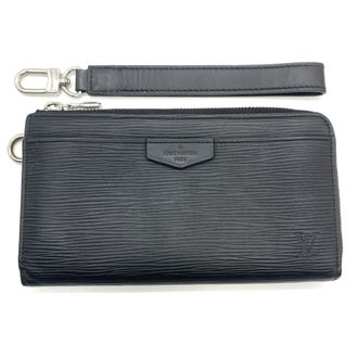 Louis Vuitton Epi Black Noir Epi Leather Long Wallet (Bi-Fold) (Pre-Owned)