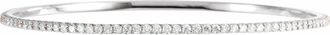 Diamond2Deal 14k Gold 3 CTW Lab-Grown Diamond Stackable Bangle Bracelet 8
