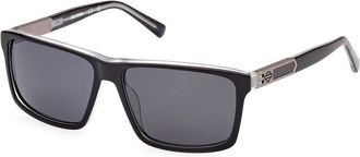 Harley-Davidson HD0977X Polarized 01D Mens Sunglasses Black Size 59