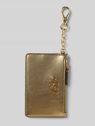 Lauren Ralph Lauren Geldbeutel aus Schafsleder mit Karabiner in Gold, Gr&ouml;&szlig;e 1
