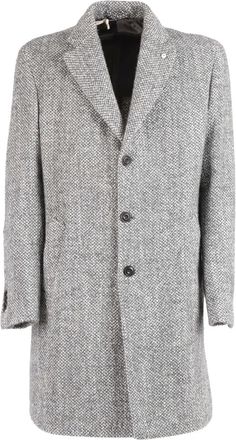 Brando Jas met visgraat-patroon - Grijs