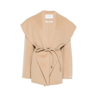 Sportmax Dames, Mantels, Beige, Maat: 2XS Wol