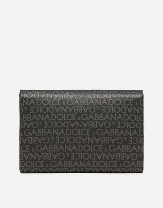 Dolce & Gabbana Coated Jacquard Crossbody Bag - Man Crossbody Bags Multi-colored Fabric Onesize